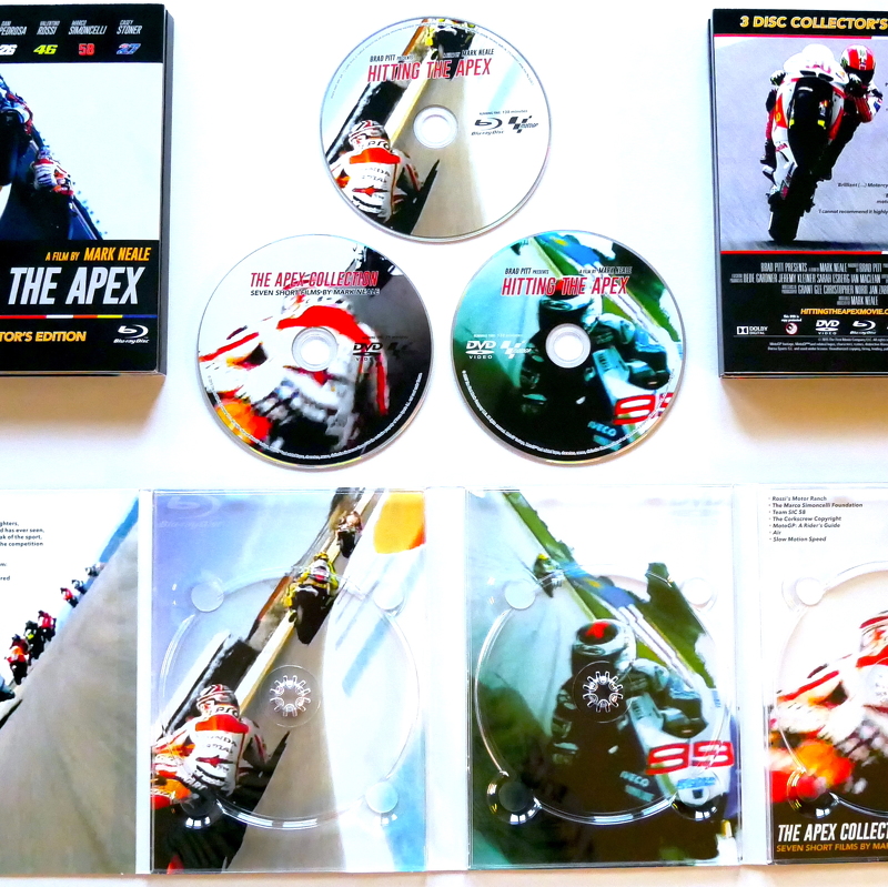 HITTING THE APEX  the Director’s Cut - Collector’s Edition - 3-disc set - Blu-ray + DVD + BonusDVD