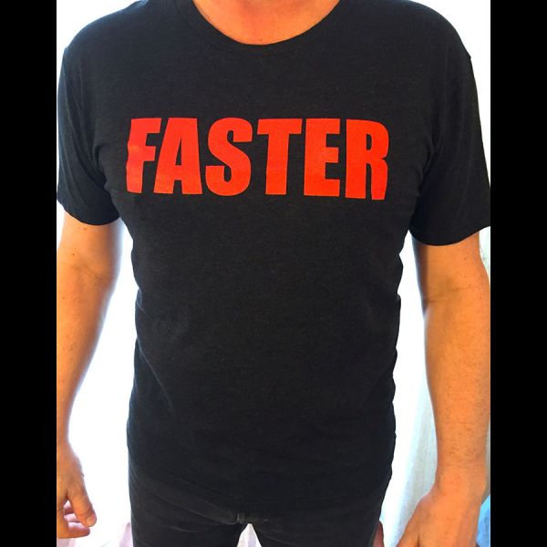 Faster T-Shirt in Black - Front